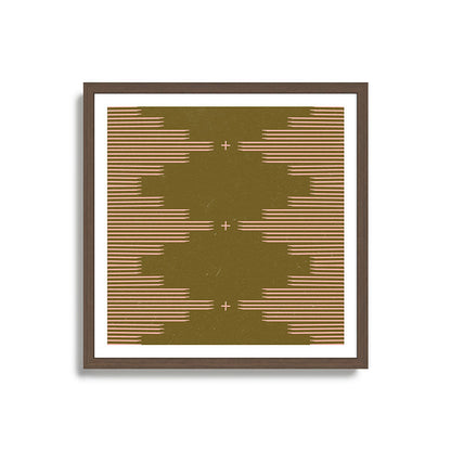 Southwestern Minimalist Retro Green & Pink Framed Art Print Gallery Image 17