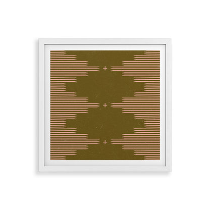 Southwestern Minimalist Retro Green & Pink Framed Art Print Gallery Image 38