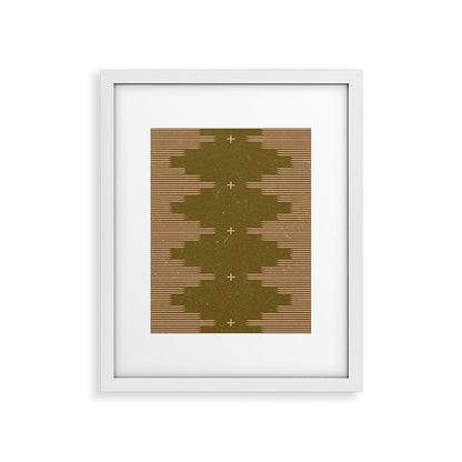 Southwestern Minimalist Retro Green & Pink Framed Art Print Gallery Image 34