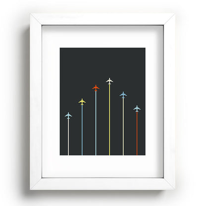 Retro Airplanes 06 Framed Art Print Gallery Image 103