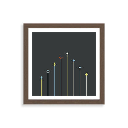 Retro Airplanes 06 Framed Art Print Gallery Image 60