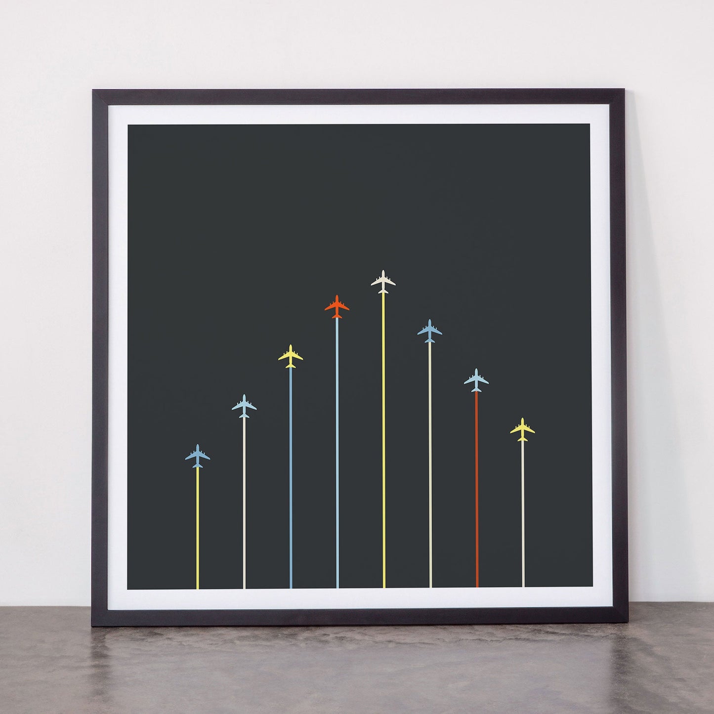 Retro Airplanes 06 Framed Art Print Gallery Image 55