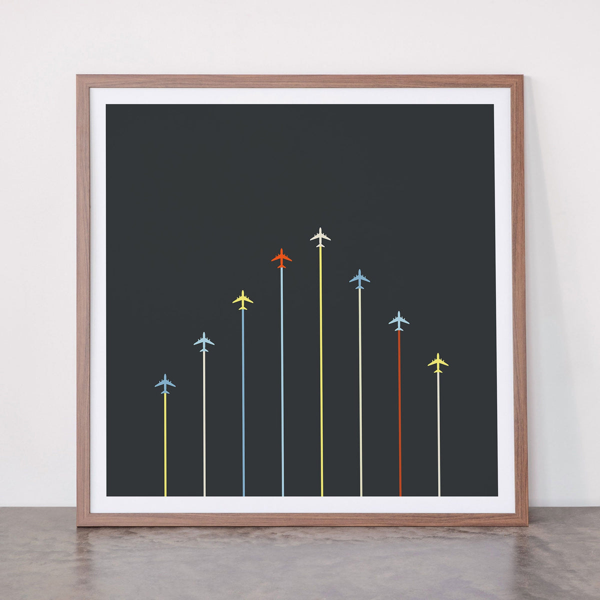 Retro Airplanes 06 Framed Art Print Gallery Image 66