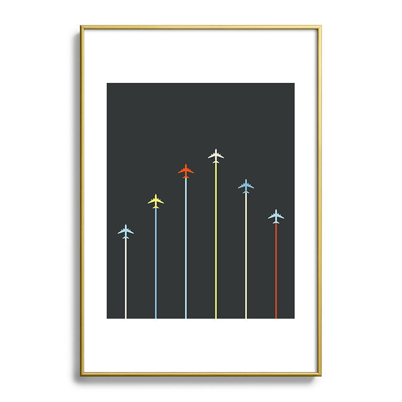 Retro Airplanes 06 Framed Art Print Gallery Image 123