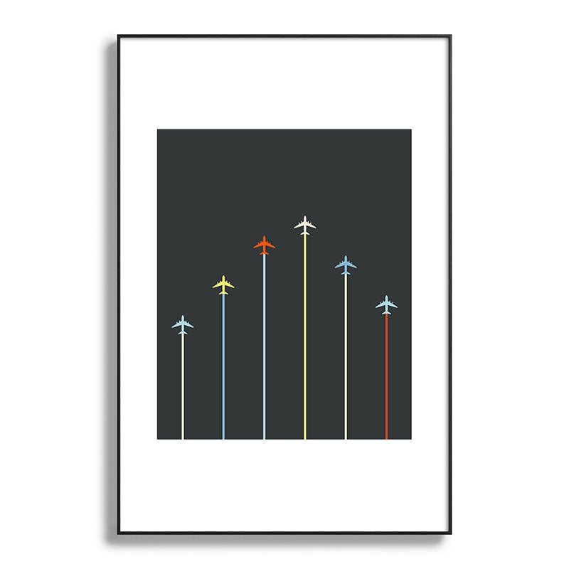 Retro Airplanes 06 Framed Art Print Gallery Image 119