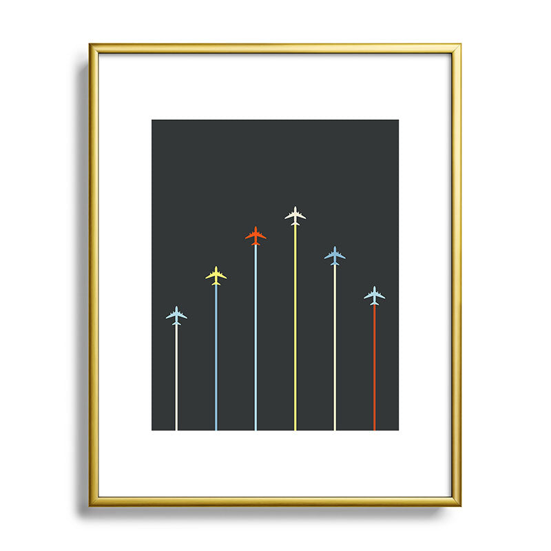 Retro Airplanes 06 Framed Art Print Gallery Image 121