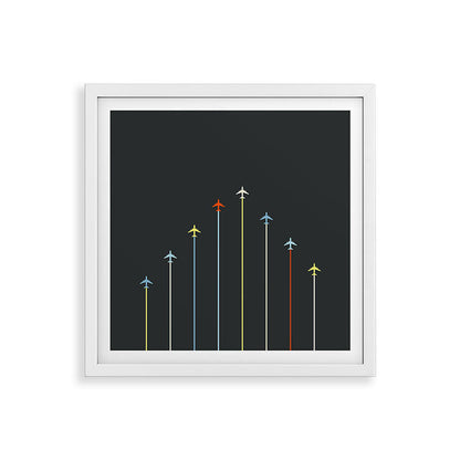 Retro Airplanes 06 Framed Art Print Gallery Image 38