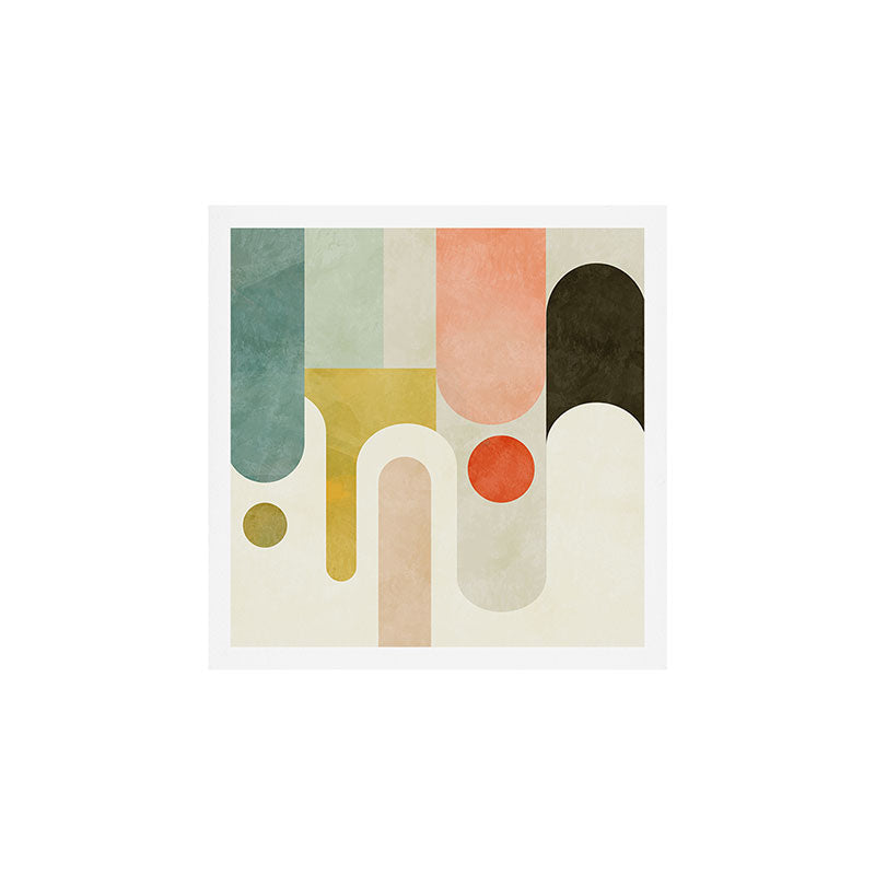 geometry abstract pastel Art Print Gallery Image 1