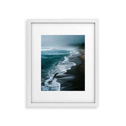 Misty Shoreline - Moody Ocean Photography Print Framed Art Print Gallery Image 22