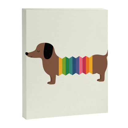 Rainbow Dooooog Canvas Print Gallery Image 1
