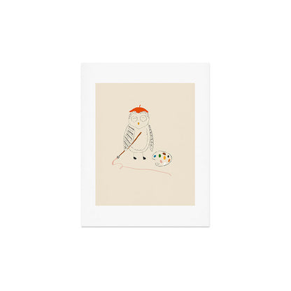 Artist Owl Art Print Gallery Image 3