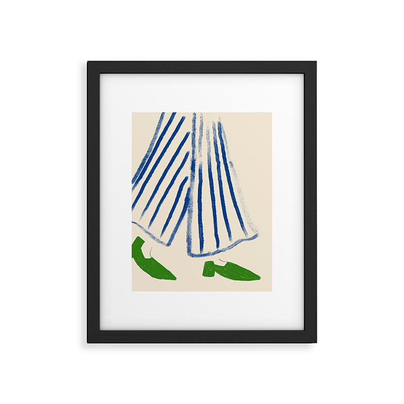 Green Shoes Framed Art Print Gallery Image 1