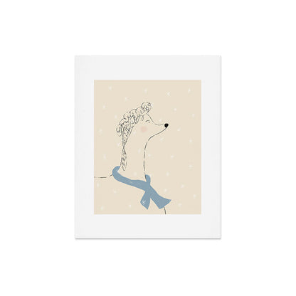 Winter Poodle Art Print Gallery Image 4