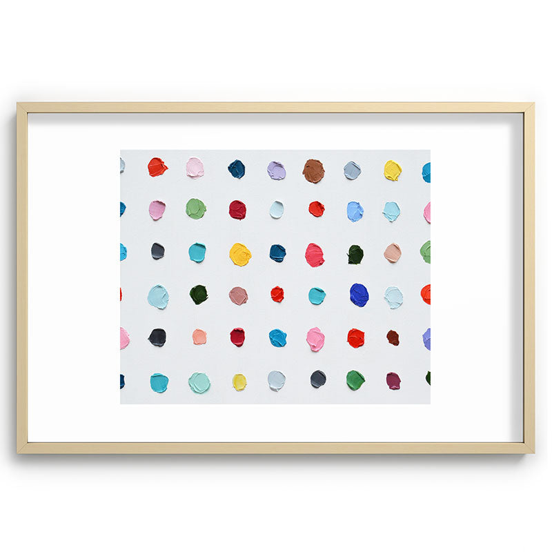 Infinite Polka Daubs Framed Art Print Gallery Image 102