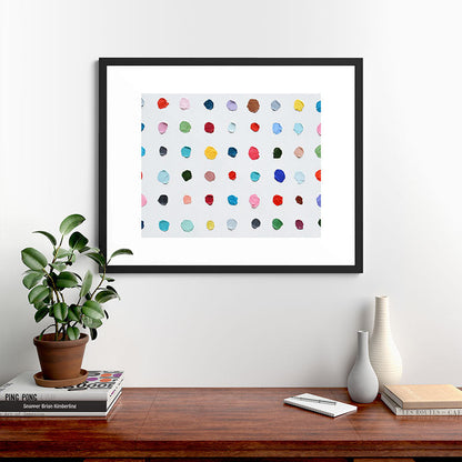 Infinite Polka Daubs Framed Art Print Gallery Image 48