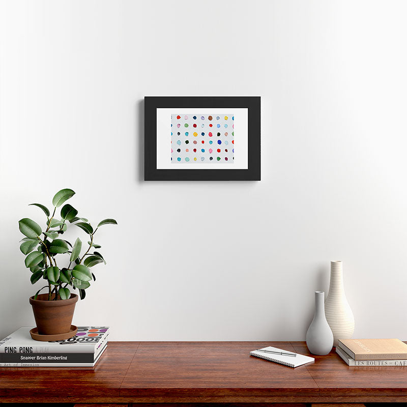 Infinite Polka Daubs Framed Art Print Gallery Image 42