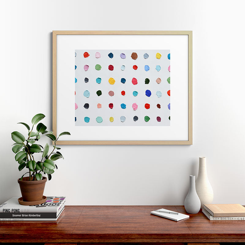 Infinite Polka Daubs Framed Art Print Gallery Image 67