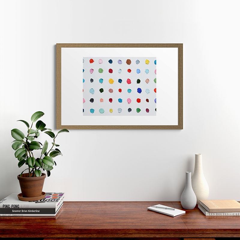 Infinite Polka Daubs Framed Art Print Gallery Image 56