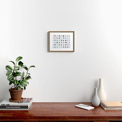 Infinite Polka Daubs Framed Art Print Gallery Image 12