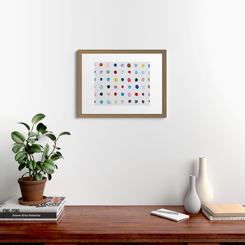 Infinite Polka Daubs Framed Art Print Gallery Image 54