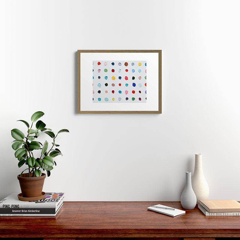 Infinite Polka Daubs Framed Art Print Gallery Image 16