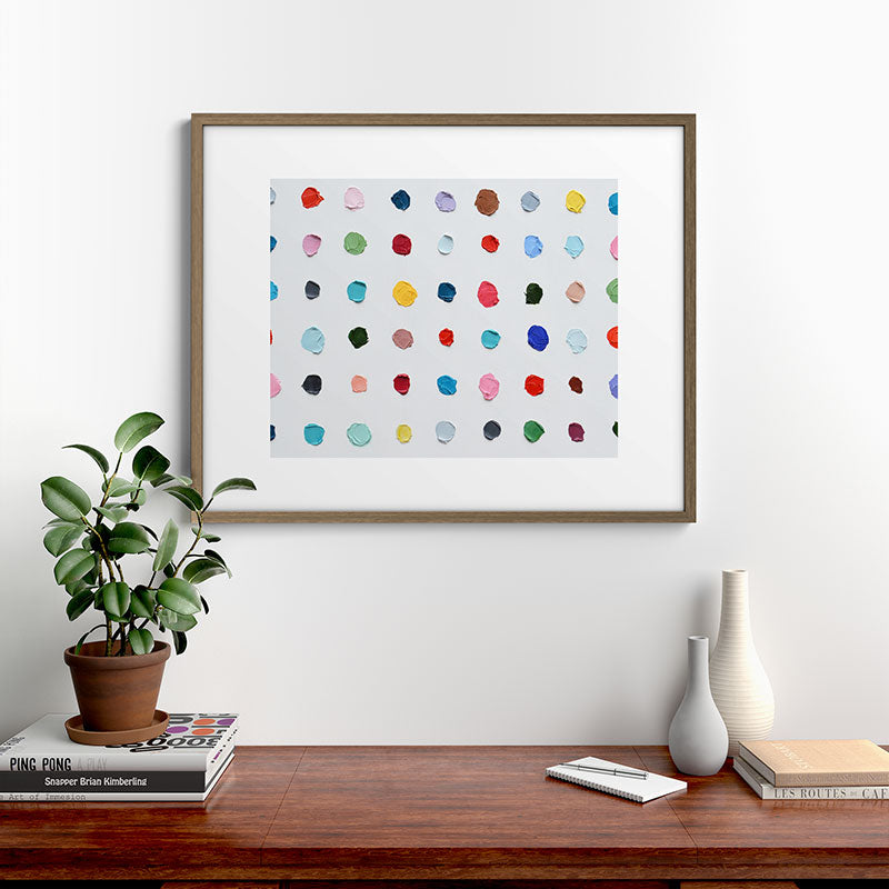 Infinite Polka Daubs Framed Art Print Gallery Image 19
