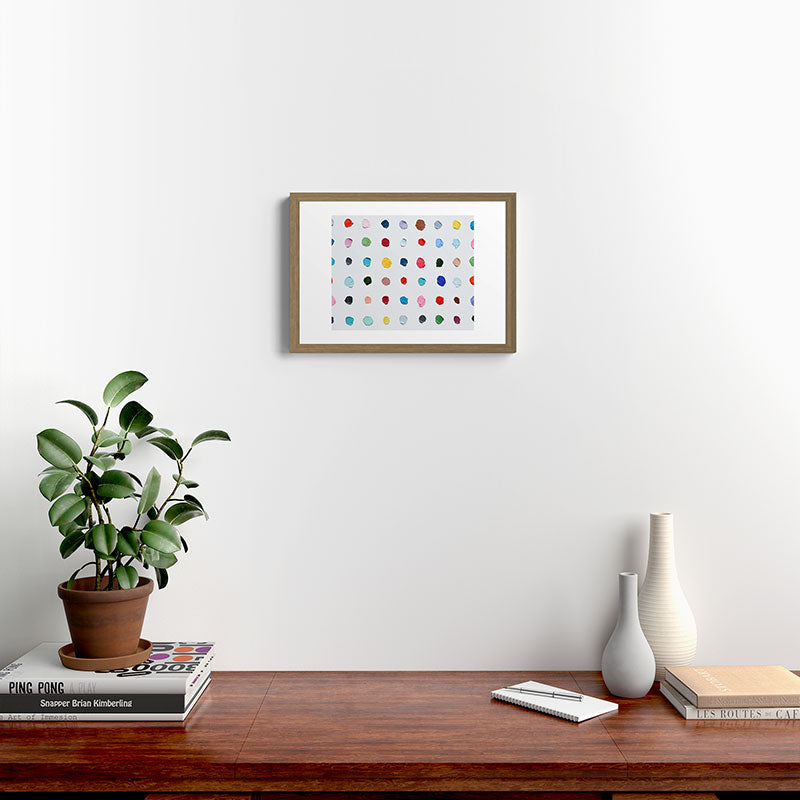 Infinite Polka Daubs Framed Art Print Gallery Image 14