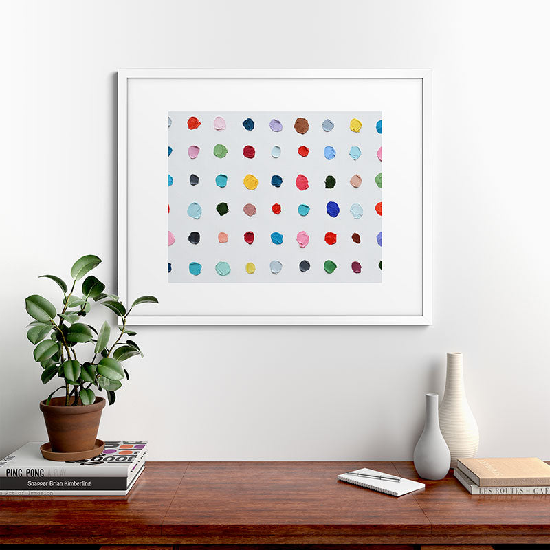 Infinite Polka Daubs Framed Art Print Gallery Image 76