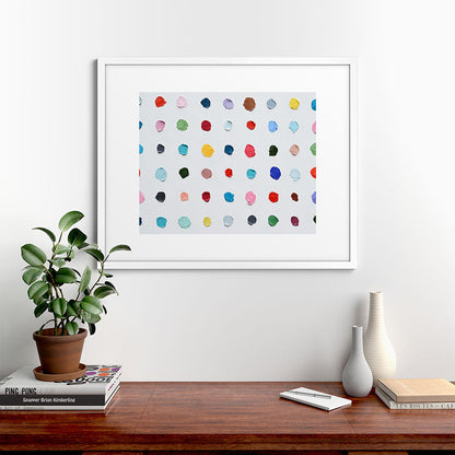 Infinite Polka Daubs Framed Art Print Gallery Image 76
