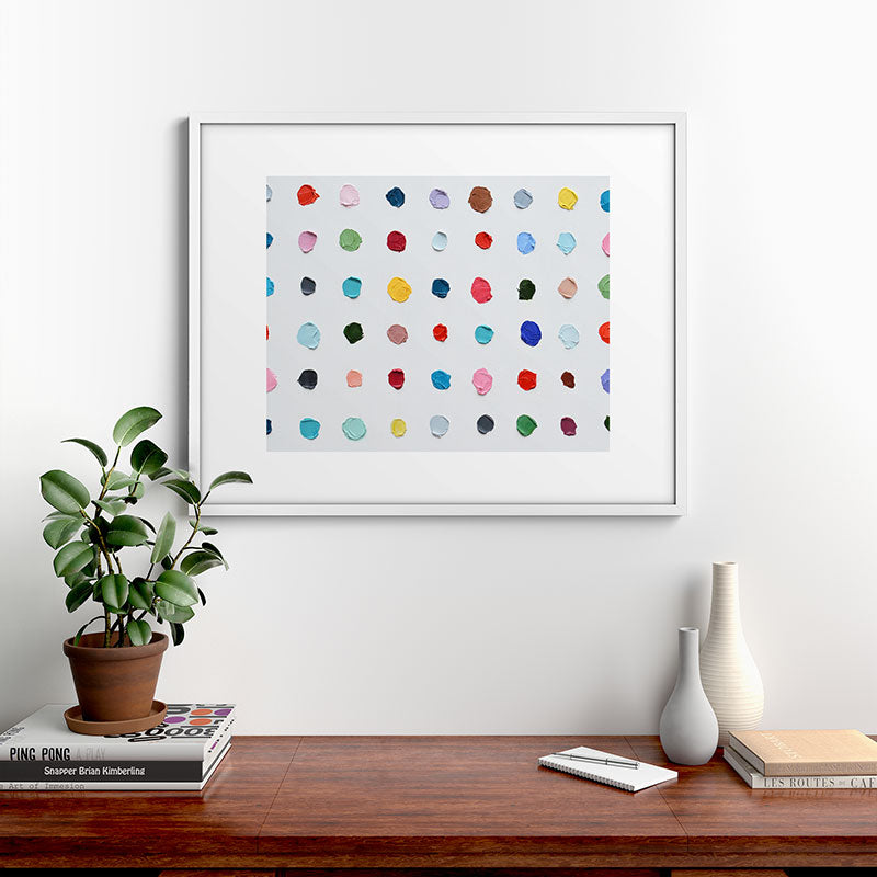 Infinite Polka Daubs Framed Art Print Gallery Image 39