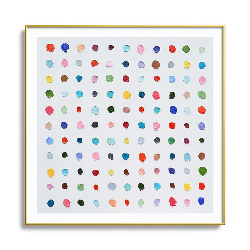 Infinite Polka Daubs Framed Art Print Gallery Image 136