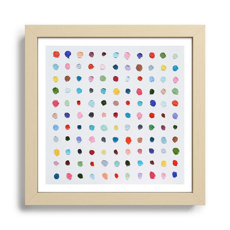 Infinite Polka Daubs Framed Art Print Gallery Image 24