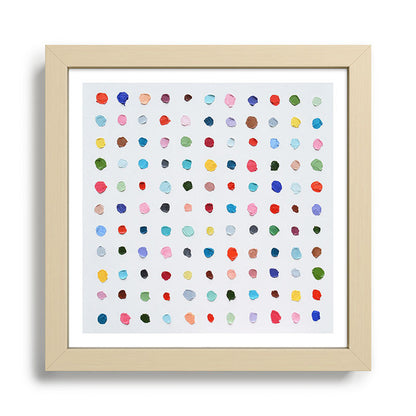 Infinite Polka Daubs Framed Art Print Gallery Image 24