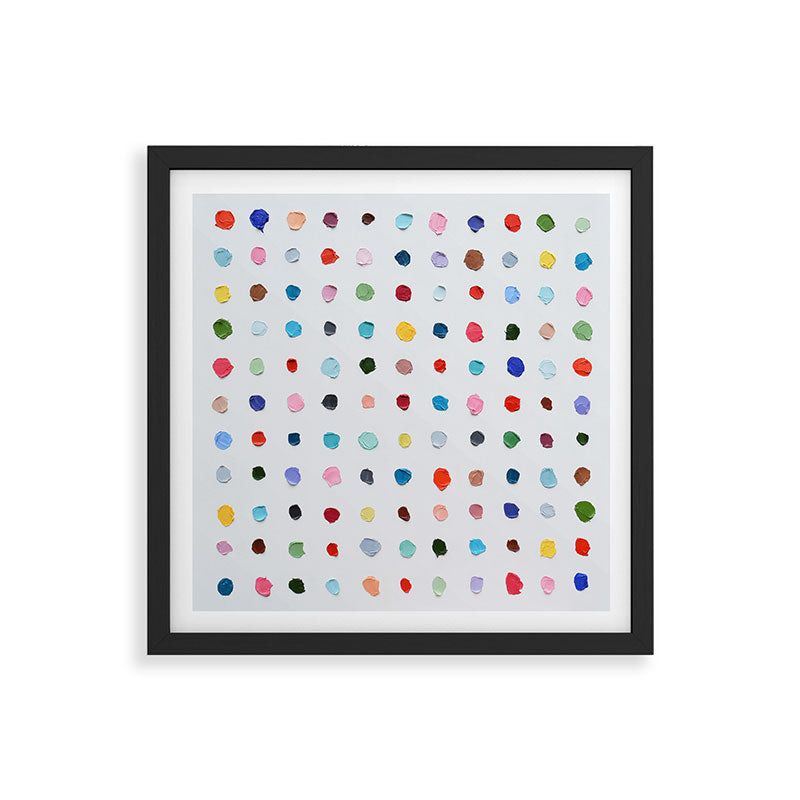 Infinite Polka Daubs Framed Art Print Gallery Image 7