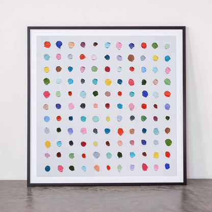 Infinite Polka Daubs Framed Art Print Gallery Image 11