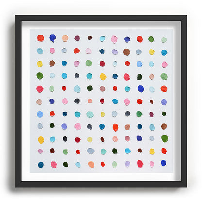Infinite Polka Daubs Framed Art Print Gallery Image 93