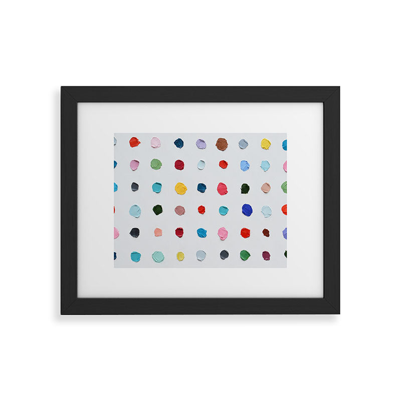 Infinite Polka Daubs Framed Art Print Gallery Image 47