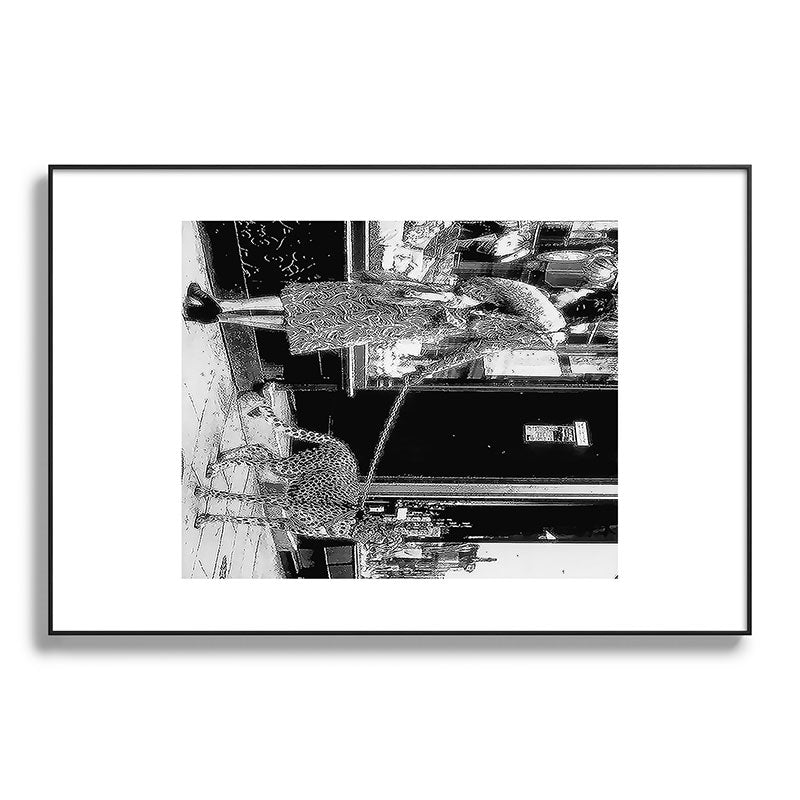 Woman Walking Pet Cheetah in London, 1939 Framed Art Print Gallery Image 86