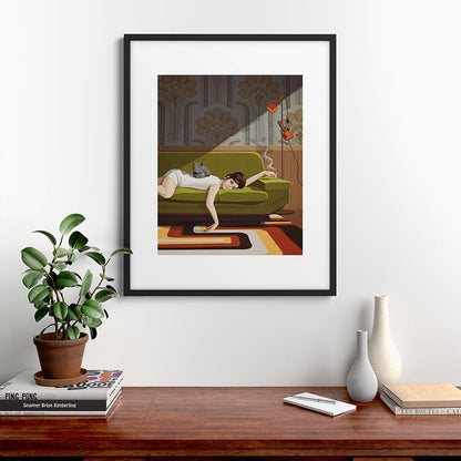 Waiting Game Framed Art Print Gallery Image 7