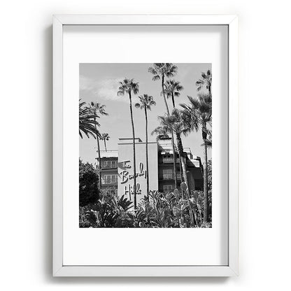 Beverly Hills Hotel, California black and white photograph / black and white photography Framed Art Print Gallery Image 105