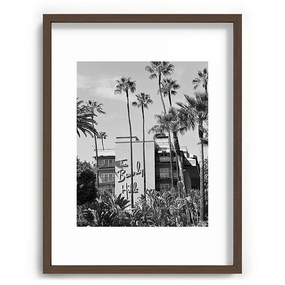 Beverly Hills Hotel, California black and white photograph / black and white photography Framed Art Print Gallery Image 91
