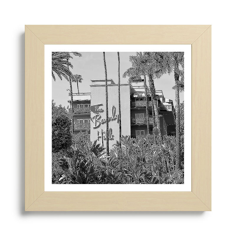 Beverly Hills Hotel, California black and white photograph / black and white photography Framed Art Print Gallery Image 68