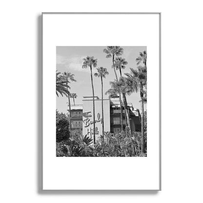 Beverly Hills Hotel, California black and white photograph / black and white photography Framed Art Print Gallery Image 138