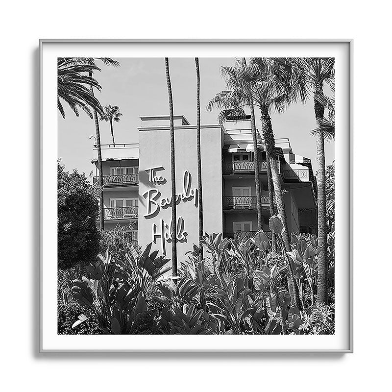Beverly Hills Hotel, California black and white photograph / black and white photography Framed Art Print Gallery Image 141