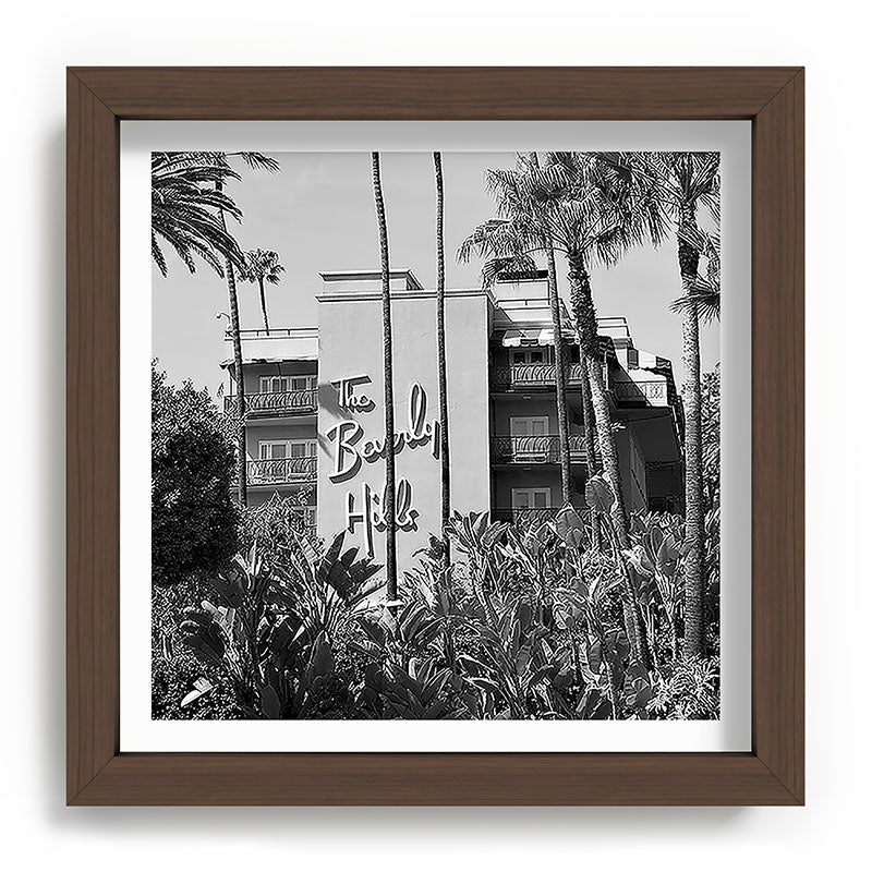 Beverly Hills Hotel, California black and white photograph / black and white photography Framed Art Print Gallery Image 98