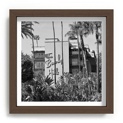 Beverly Hills Hotel, California black and white photograph / black and white photography Framed Art Print Gallery Image 98