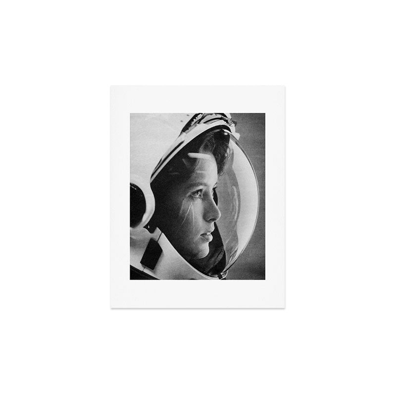 NASA Astronaut, Anna Fisher, black and white photograph Art Print Gallery Image 3