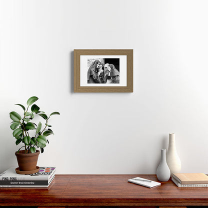 Nuns smoking black and white photograph - photography - photographs portrait for home and wall decor Framed Art Print Gallery Image 52