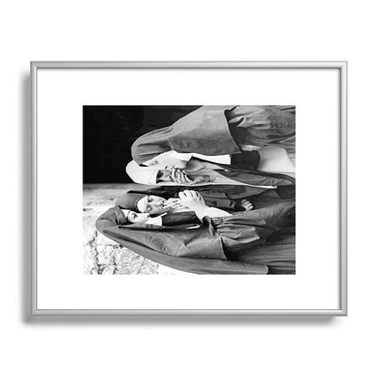 Nuns smoking black and white photograph - photography - photographs portrait for home and wall decor Framed Art Print Gallery Image 131