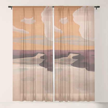 Abstract Art Landscape 70 Window Curtain Gallery Image 17